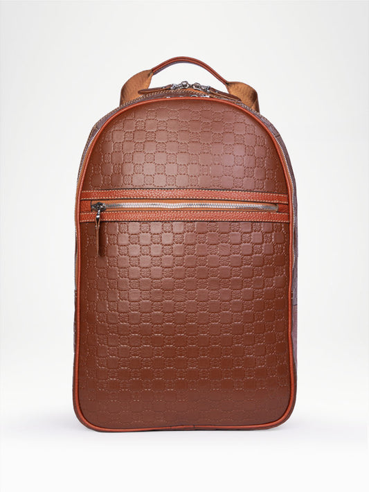 backpack handmade from best cow leather with laptop compartment